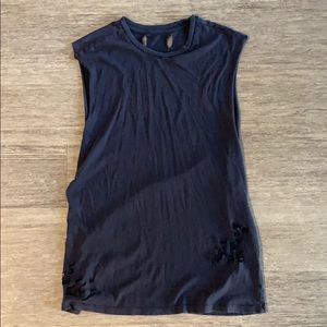 Ripped Black tank top